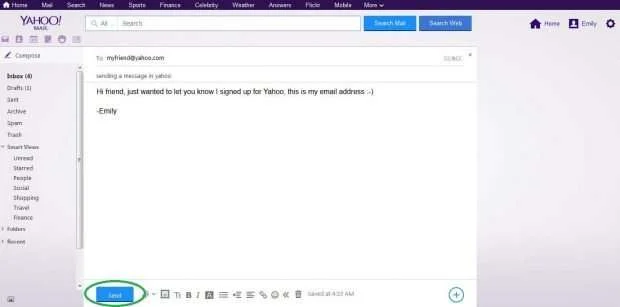 How To Send Email In Yahoo Mail 