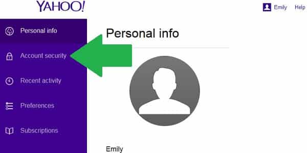 yahoo account security