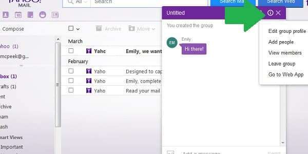 yahoo chat info