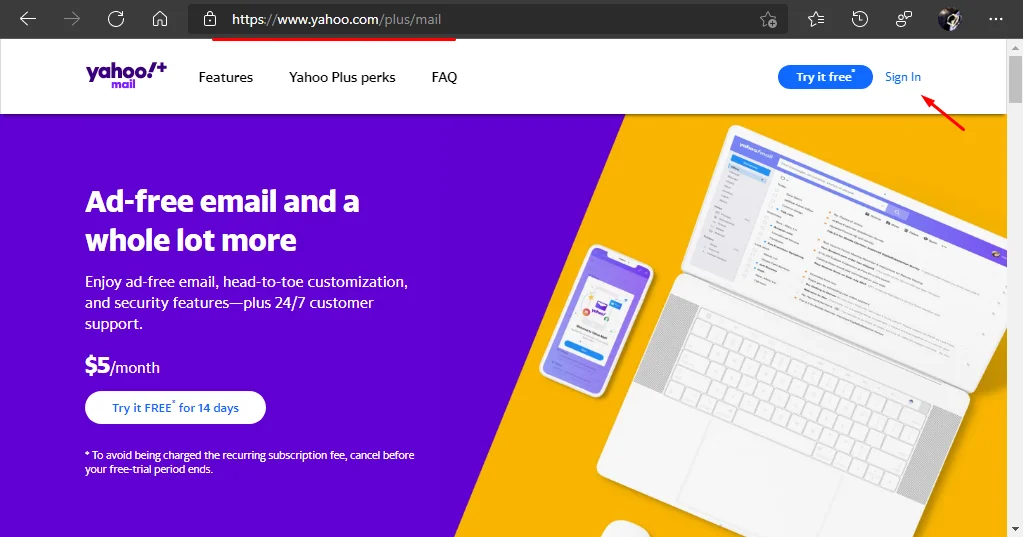 Yahoo Mail Entrar - Fazer Login www.Yahoo.com Email