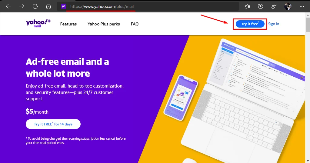 Ad-free email and a whole lot more with Yahoo Mail Plus - Sign up