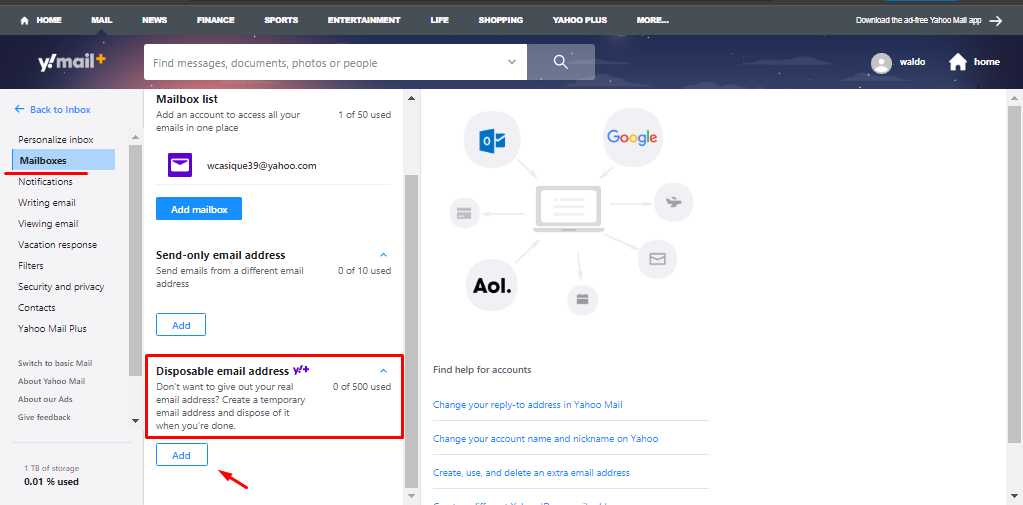 yahoo mail premium