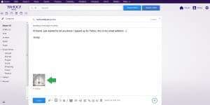 yahoo email with picture