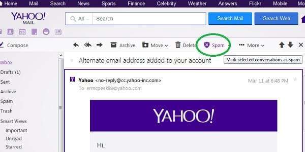 How To Mark And Delete Spam