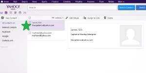yahoo new contact added