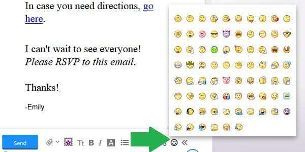 yahoo smileygezichten per e-mail wilt