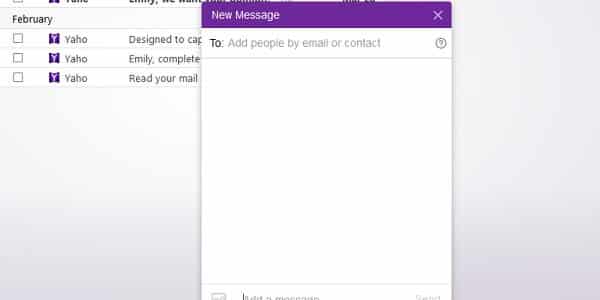 how to send a text from yahoo messenger