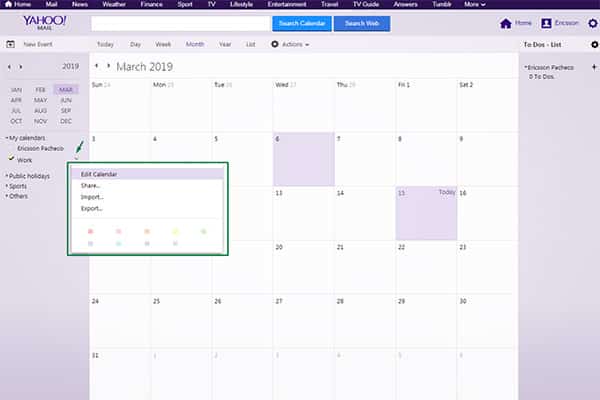 How to use Yahoo Calendar 22